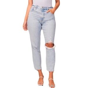 Abercrombie and Fitch Curve Love High Rise Mom Jeans